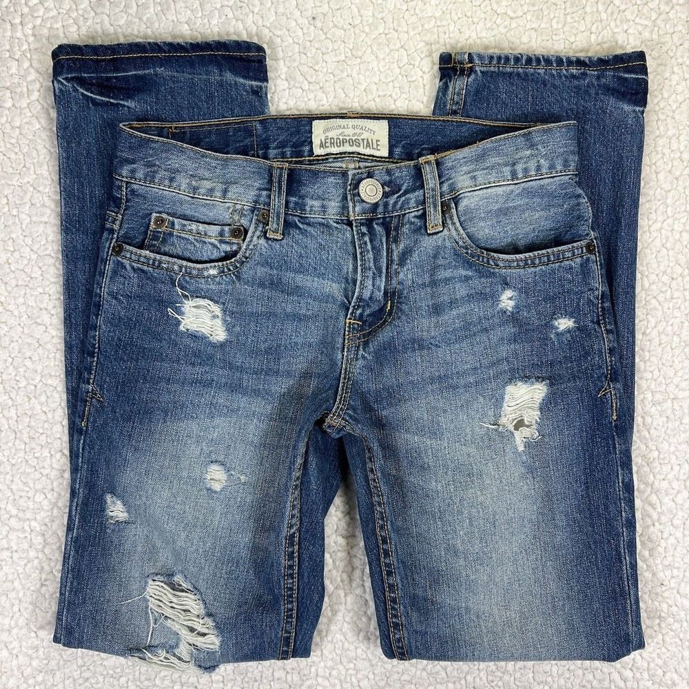 Aeropostale‎ Slim Straight Jeans Men's 27x28 (Actual 28x28.5) Streetwear Grunge